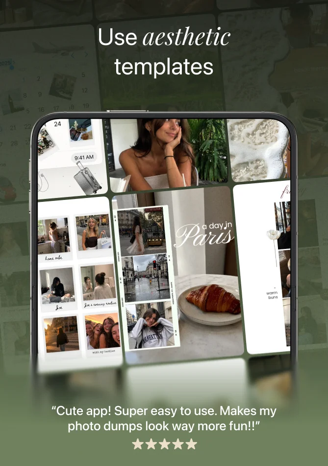 Browse aesthetic collage templates.