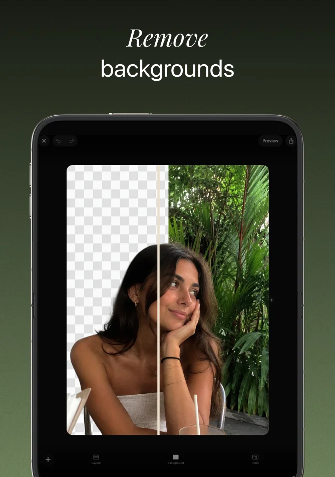 Remove a photo background for a scrapbook cutout.
