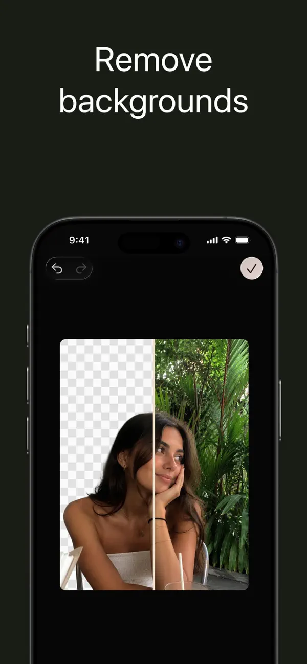 Remove photo backgrounds